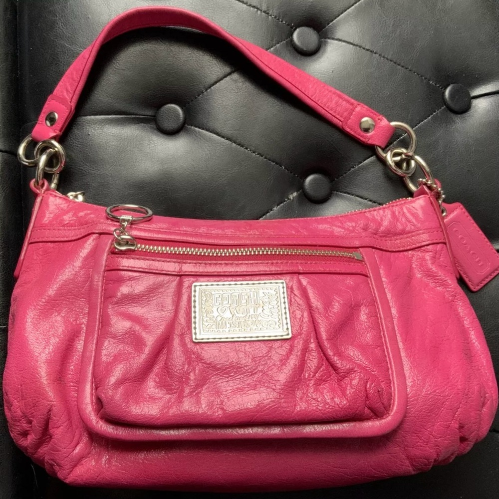 Coach Poppy Pink Leather Handbag No. M0968-14559
